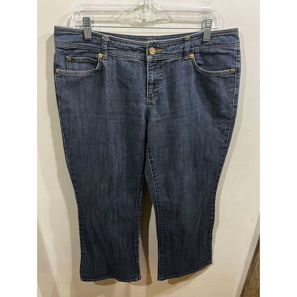Michael Kors Jeans Womens 12 Blue Flared Cowboy Festival Zipper Pockets Western